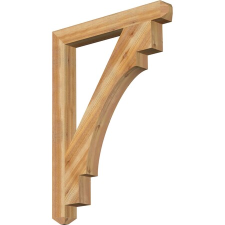 Merced Craftsman Rough Sawn Bracket, Western Red Cedar, 4W X 34D X 46H